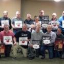 PSAC/UEW Local 20147 (Department of Fisheries & Oceans) members on Vancouver Island stand up for sick leave.
