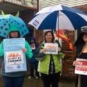 Rallying outside Nathan Cullen's office in Prince Rupert